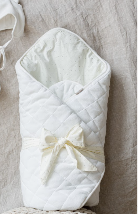 Конверт-одеяло для новорожденных велюровый Tessera, молочный, MagBaby