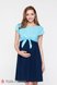 Платья на каждый день Платье для беременных и кормящих CARTER аквамариновый с темно-синим, Юла мама Фото №1