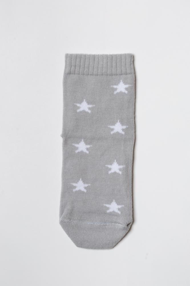 Носочки Носочки детские Звездочки, набор 3 шт, белый, синий и серый, Мамин Дом