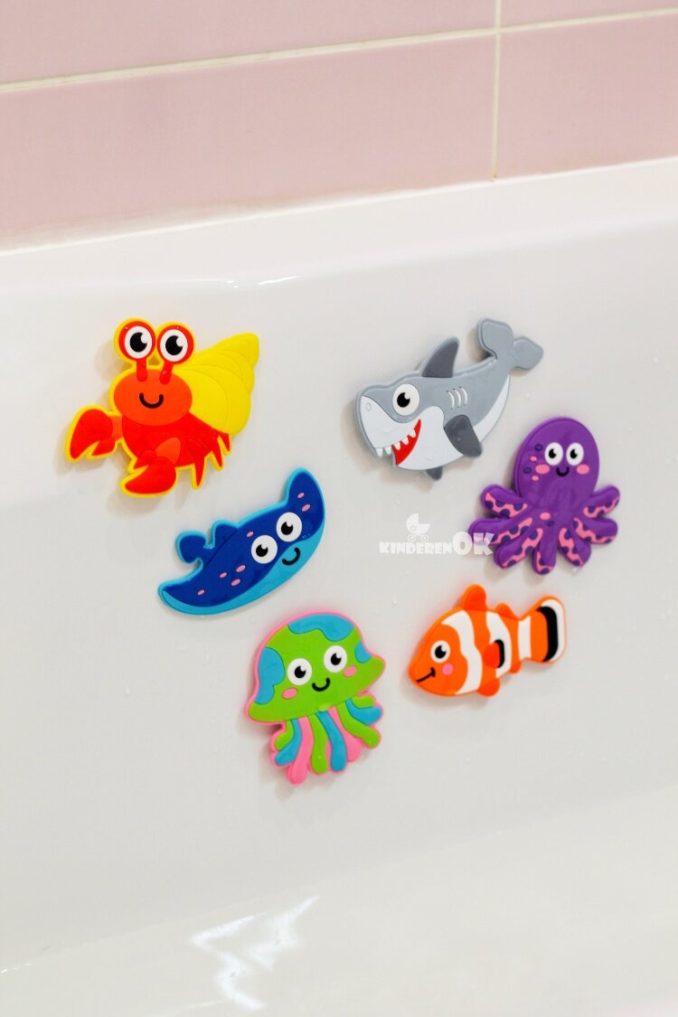 Іграшки в ванну Набір іграшок для купання Світ океану, KINDERENOK