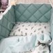 Постелька Комплект постельного белья в кроватку Baby Mix Перо мята, 6 элементов, Маленькая Соня Фото №3