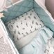 Постелька Комплект постельного белья в кроватку Baby Mix Перо мята, 6 элементов, Маленькая Соня Фото №5