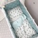 Постелька Комплект постельного белья в кроватку Baby Mix Перо мята, 6 элементов, Маленькая Соня Фото №2