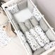 Постільна білизна Комплект дитячої постільної білизни Baby Design Stars в стандартне ліжечко, 6 елементів, сіро-бежевий, Маленькая Соня Фото №13