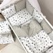 Постільна білизна Комплект дитячої постільної білизни Baby Design Stars в стандартне ліжечко, 6 елементів, сіро-бежевий, Маленькая Соня Фото №7