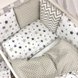 Постільна білизна Комплект дитячої постільної білизни Baby Design Stars в стандартне ліжечко, 6 елементів, сіро-бежевий, Маленькая Соня Фото №8