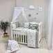 Постелька Комплект детского постельного белья Baby Design Stars в стандартную кроватку, 6 элементов, серо-бежевый, Маленькая Соня Фото №5