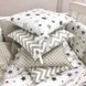 Постільна білизна Комплект дитячої постільної білизни Baby Design Stars в стандартне ліжечко, 6 елементів, сіро-бежевий, Маленькая Соня Фото №11
