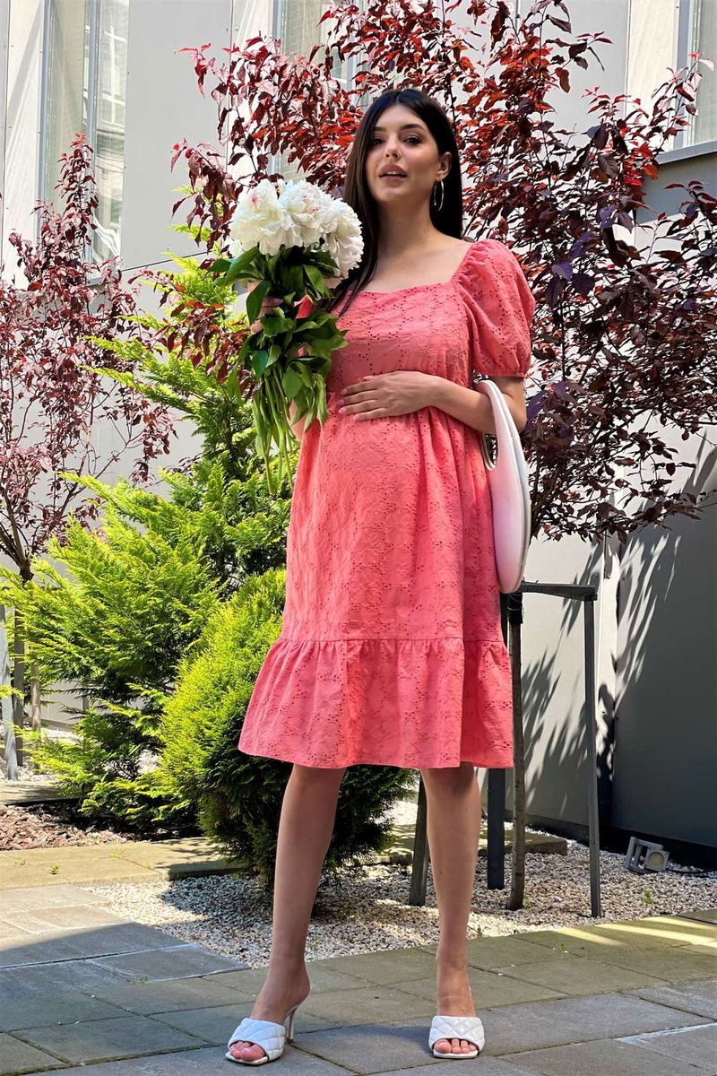 Платье для беременных и кормящих мам, персиково-розовый, ТМ Dianora, Розовый персик, S
