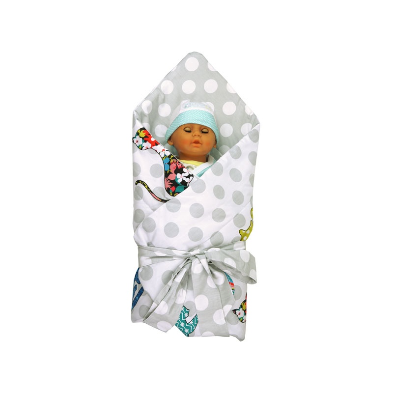 Конверт-одеяло для новорожденных летнее двухстороннее Cat, Руно