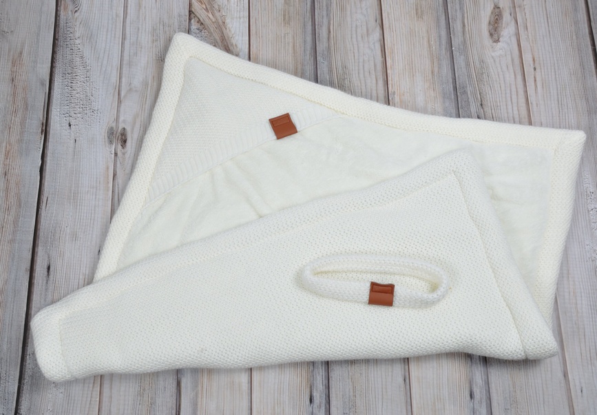 Конверт-одеяло для новорожденных на выписку на махре Familia, молоко, MagBaby