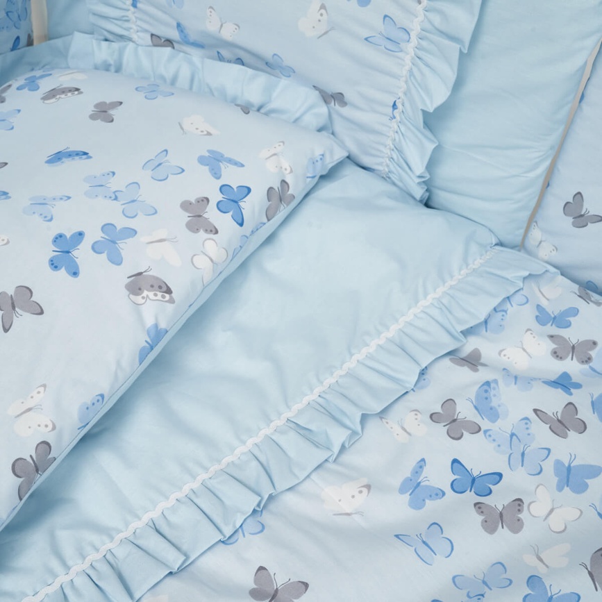 Текстиль Постільний комплект Romantic Spring Butterfly Blue, блакитного кольору, ТМ Twins