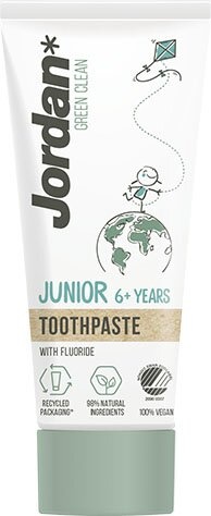 Органічна косметика для малюка Органічна зубна паста Green Clean Junior 6-12 років 50 мл, Jordan