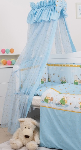 Аксессуары Балдахин для детской кроватки Сomfort Медуны C-111, голубой, ТМ Твинс