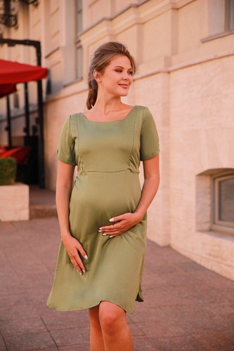 Платье для беременности и кормления Хакі 4182616 хаки, To be, Хаки, 42