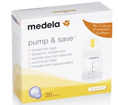 Все для грудного вигодовування Пакеты Medela для хранения и замораживания грудного молока (20 шт.)