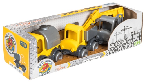 Машинки-іграшки Будівельник Kid cars, 3шт, Tigres