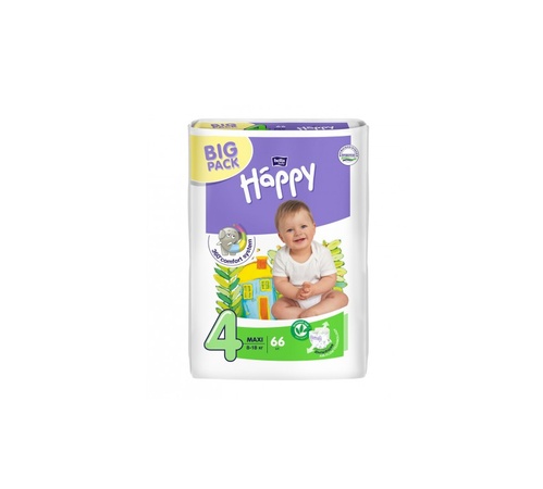 Підгузники Підгузки дитячі Bella Baby Happy Maxi 8-18 кг 66 шт, Bella