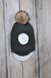Шапки зимние Шапка-шлем с бубоном из чернобурки, черный меланж, MagBaby Фото №1
