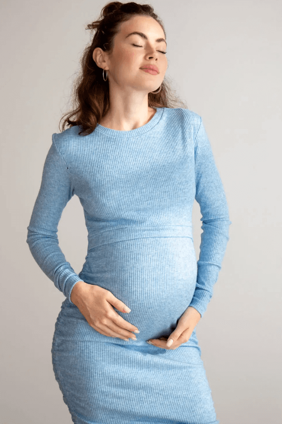 Платье для беременных и кормящих мам 4288151, голубой, To be, Голубой, 44, Голубой