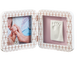 Бебі Арт - пам'ятні подарунки Подвійна рамочка з відбитком Мідно-біла, Baby art Фото №1
