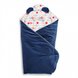 Демисезонные конверты Конверт-плед для новорожденных + подушка Bear 9064-TB-09, темно-синий, Twins Фото №1