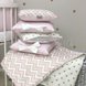 Постелька Комплект детского постельного белья Shine ЗигЗаг, в круглую кроватку, 6 элементов, розовый, Маленькая Соня Фото №8