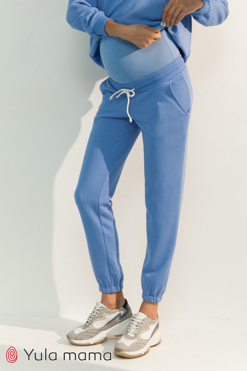Штаны Спортивные брюки джоггеры для беременных CELIA, голубой, Юла мама