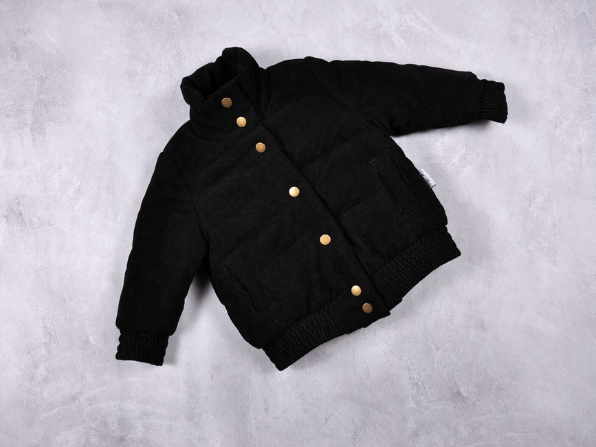 Куртки и пальто Вельветовая куртка бомбер Line, черная, MagBaby