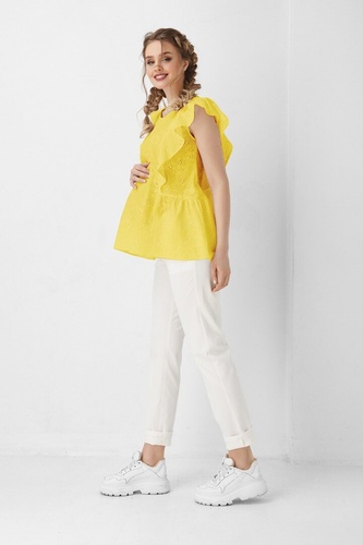 Блузы, рубашки Блуза для беременных и кормящих мам желтая, ТМ Dianora