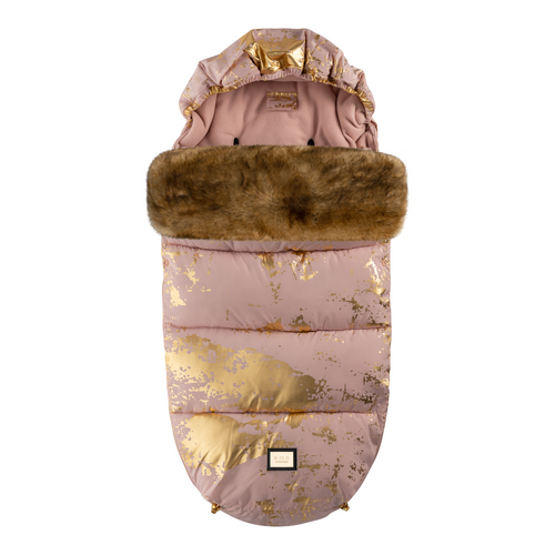 Кокон-чохол для коляски Pink Golden, рожевий з золотом, Bjallra of Sweden