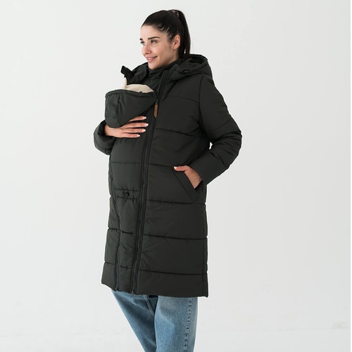 Зимняя слингокуртка/куртка 3в1 Черная, Love & Carry, Черный, 34