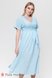 Платья на каждый день Платье для беременных и кормящих мам GRETTA голубое, Юла мама Фото №5