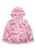Куртки и пальто Куртка-ветровка детская для девочки Цветочки, розовая, Модный карапуз Фото №3