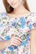 Блузы, рубашки Легкая блузка для беременных и кормящих REMY, белый с цветами, Юла мама Фото №2