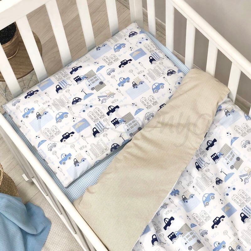 Постелька Сменный комплект постельного белья в кроватку Baby Desig City, 3 элемента, Маленькая Соня