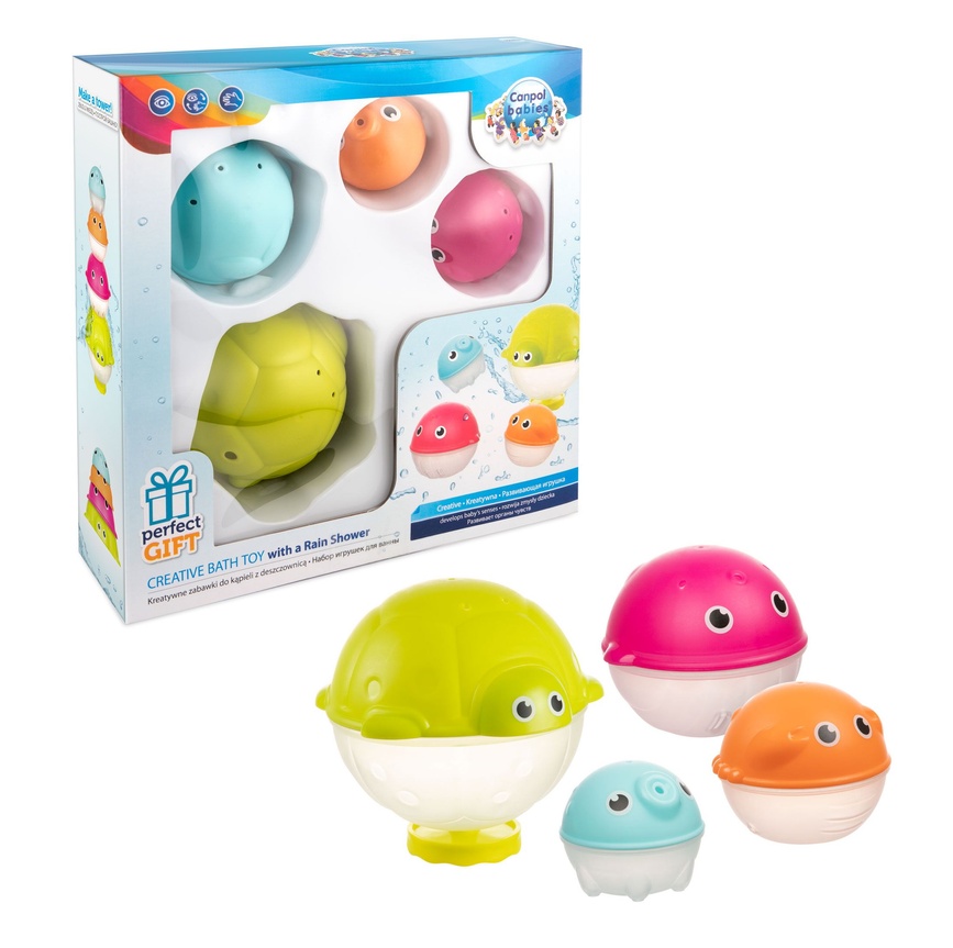 Іграшки для купання Іграшки розвиваючі для купання 4 шт., Canpol babies