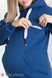Свитшоты, худи Свитшот-худи с капюшоном для беременных и кормящих мам JILL WARM, синий, Юла мама Фото №2