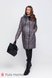 Куртки для беременных Двухстороннее зимнее пальто для беременных Kristin, серый со светлой мятой, Юла мама Фото №1
