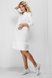 Платья на каждый день Платье для беременности меховой вставкой по низу белое, ТМ Dianora Фото №1