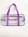Удобные прозрачные сумки в роддом Большая сумка в роддом с карманом, фиолетовая L, Mamapack. Фото №2