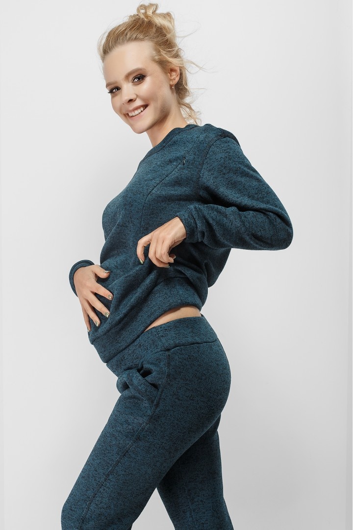 Брюки для беременных и кормящих мам Утепленные спортивные брюки для беременных, ТМ Dianora
