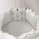 Постелька Комплект детского постельного белья Shine Алиса в круглую кроватку, 6 элементов, белый, Маленькая Соня Фото №2