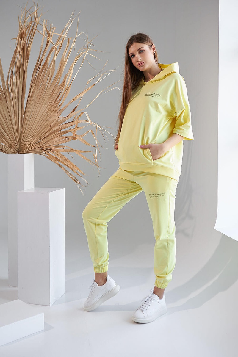 Спортивні костюми Костюм спортивний для вагітних та годуючих мам, лимонний, ТМ Dianora