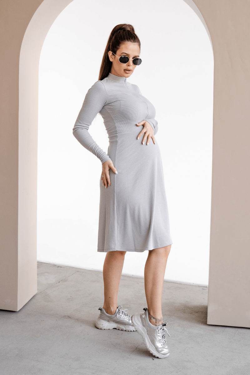 Сукня для вагітних і годуючих мам 4287138, сірий, To be, Сірий, 42