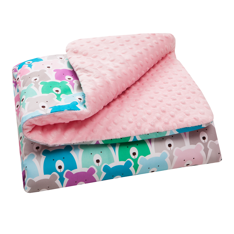Одеяла и пледы Детский плед Funny Bears Pink, Cotton Living