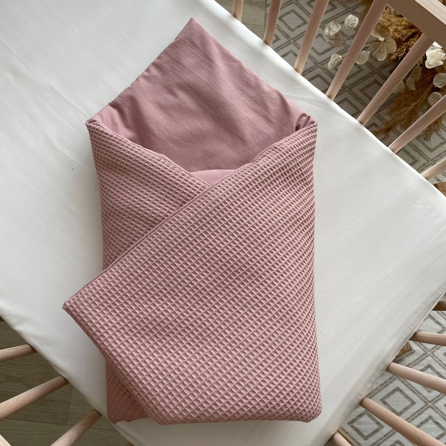 Одеяла и пледы Плед-конверт с одеялом вафля+жатка, пудра, Маленькая Соня