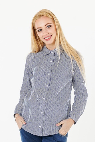 Блузы, рубашки Блуза женская для беременных 1379224 синий, To be