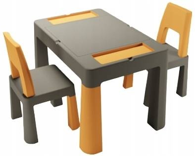 Комплект МултіфанTeggi 1+2 (Столик та два кріселка) синій/сірий/бірюзовий , TEGA