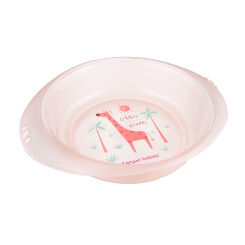 Посуда для детей Мисочка пластиковая, розовая, 320 мл, Canpol babies